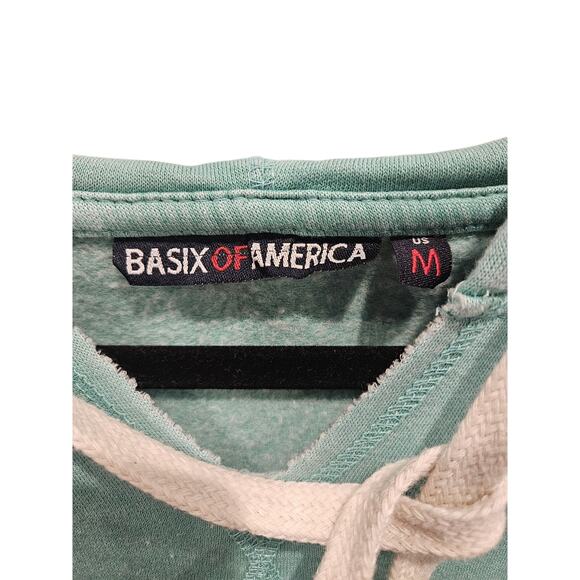 Turks & Caicos Classic Pullover Hoodie NWT Med. Unisex Sweatshirt Mint Charcoal - Picture 3 of 5